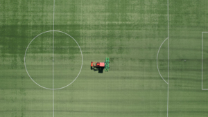 SAMI turf brush TB-4000 on a Kubota tractor