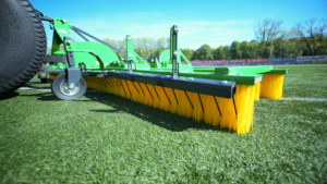 SAMI turf brush TB-4000 on a Kubota tractor