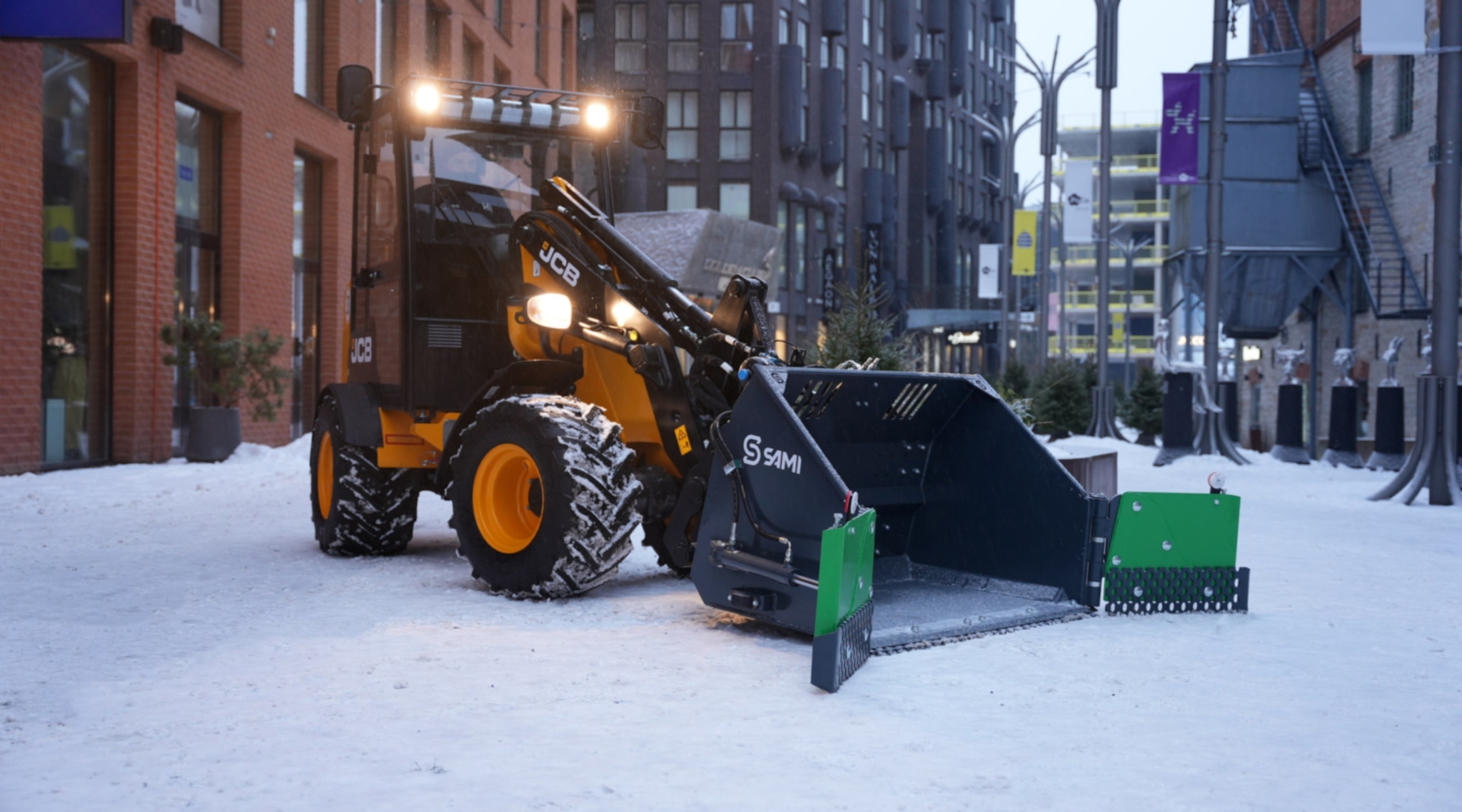 Snow-Plough-For-A-JCB-Loader